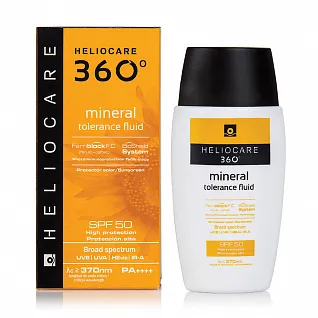 Солнцезащитный минеральный флюид SPF 50+ для чувствительной кожи
